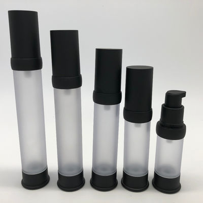 Goede prijs. 15-35 ml zwarte kleur luchtloze plastic lotion fles perfect voor huidverzorgingsoplossingen online