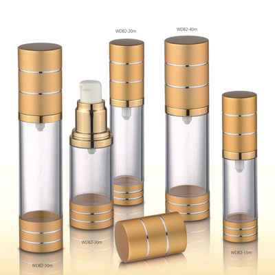 Goede prijs. 15ML 20ML 30ML 40ML 50ML luchtloze fles met pompsprayer PP-plastic type cilindervorm online