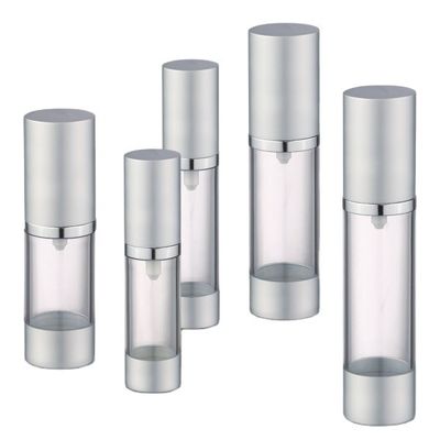 Goede prijs. PP kraag 15ml 20ml 30ml 40ml 50ml cilindrische vorm luchtloze fles met pompspuit online