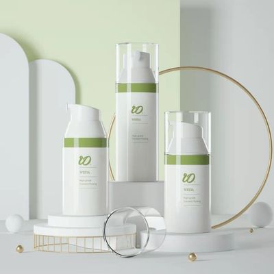 30ml/50ml Volledig plastic airless fles Zeefdruk Verschillende maten